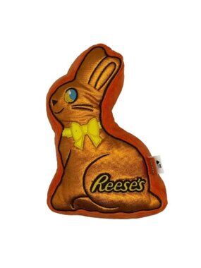 HERSHEY'S Reese's Easter Bunny Plush Dog Toy Crinkle Squeaker NWT